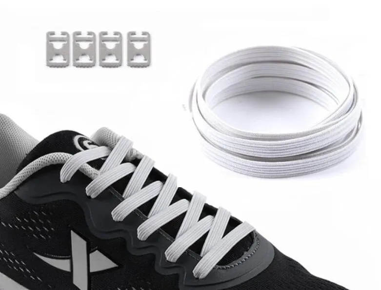 1 pair No Tie Lazy Shoelaces Women Men Sneaker Shoe Laces