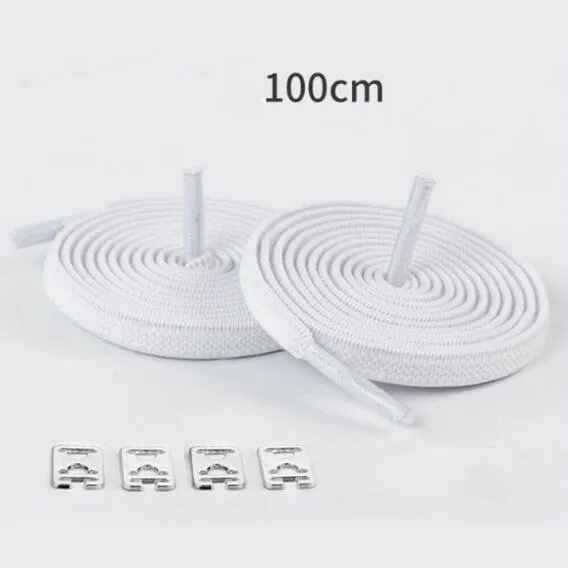 1 pair No Tie Lazy Shoelaces Women Men Sneaker Shoe Laces