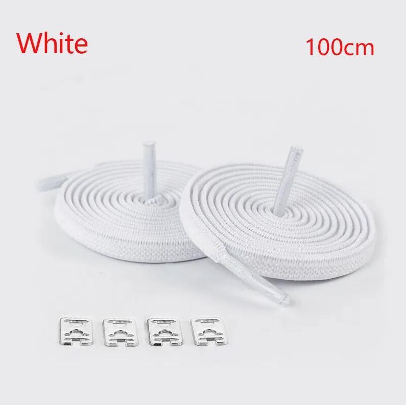 1 pair No Tie Lazy Shoelaces Women Men Sneaker Shoe Laces