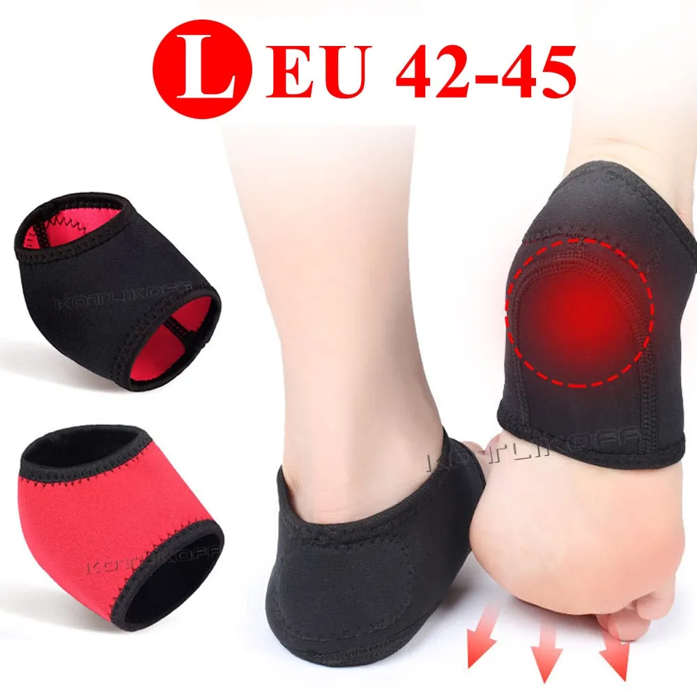 1 Pair Pain Relief Heel Pads Foot Patch Plantar Fasciitis Heel Socks