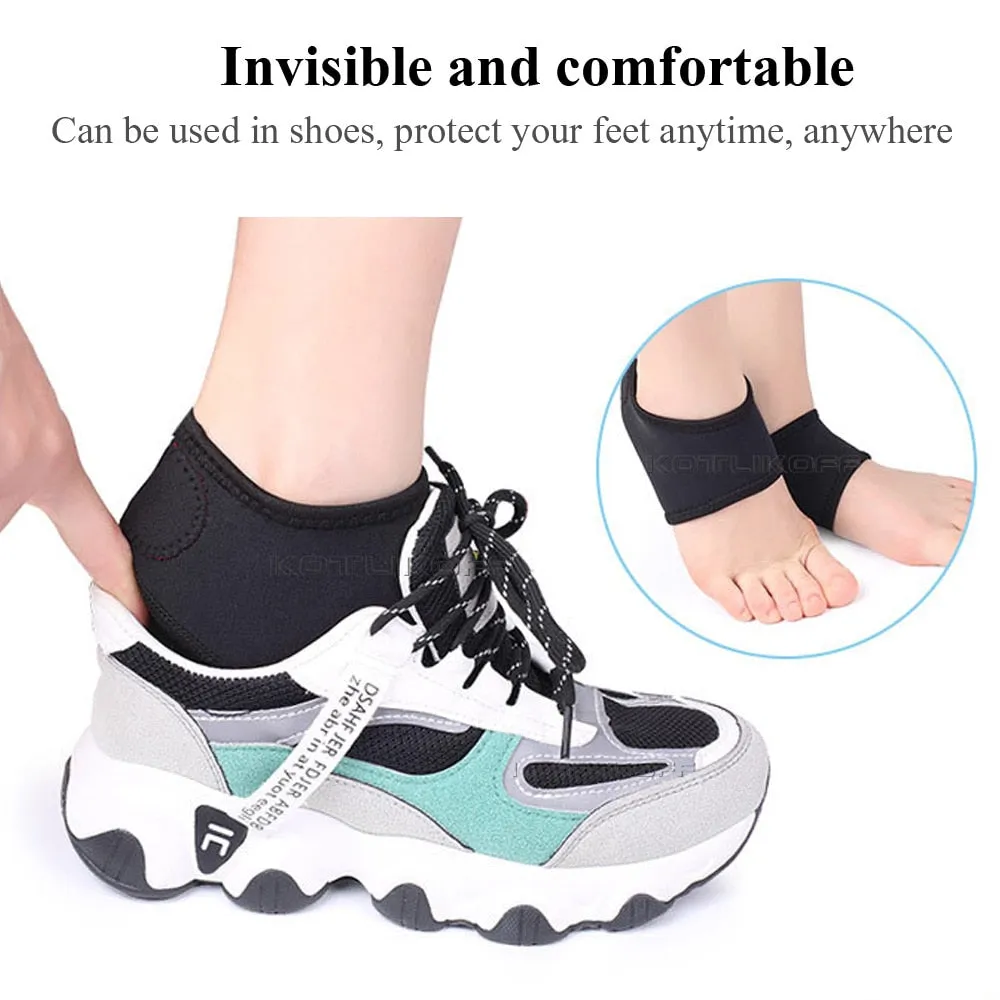 1 Pair Pain Relief Heel Pads Foot Patch Plantar Fasciitis Heel Socks