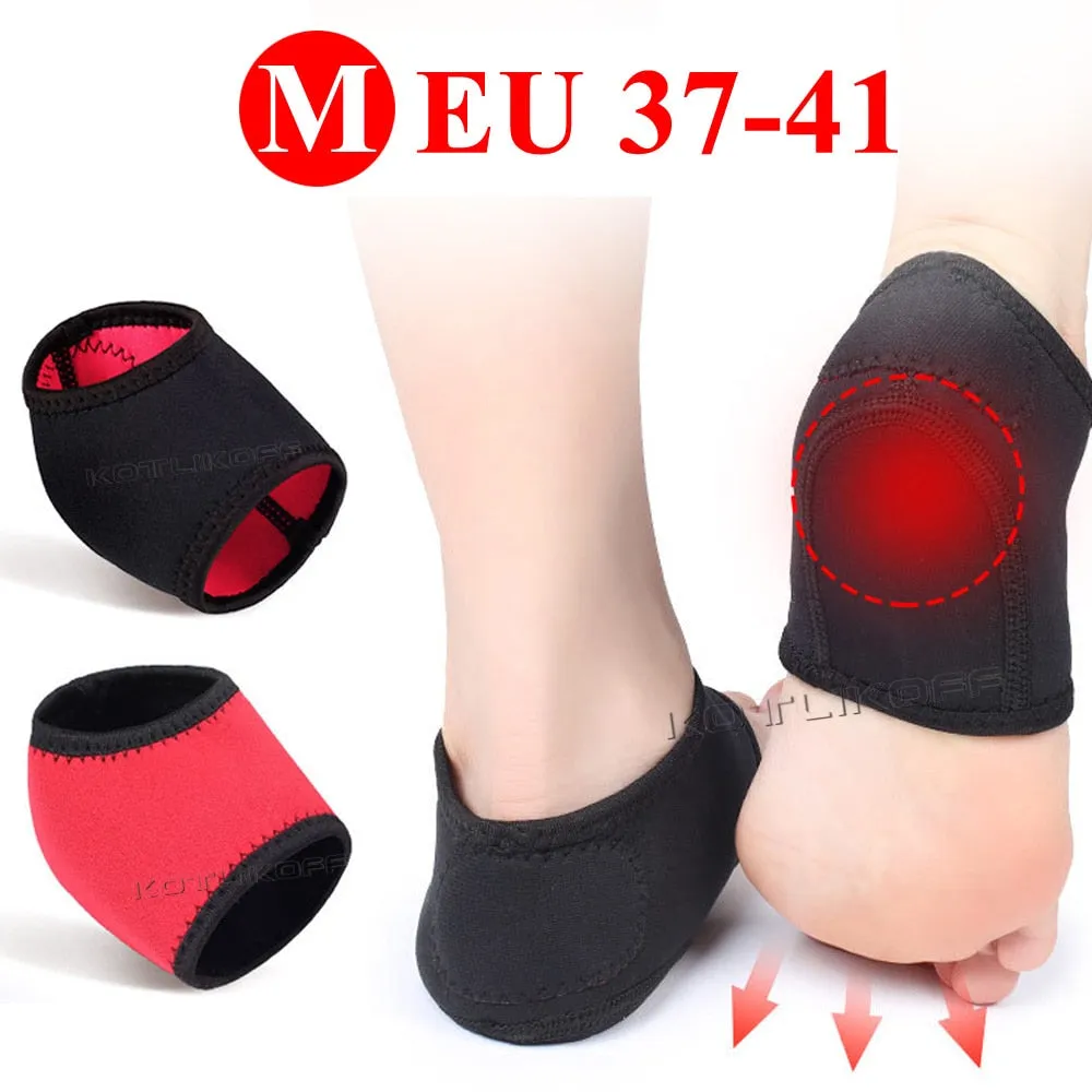 1 Pair Pain Relief Heel Pads Foot Patch Plantar Fasciitis Heel Socks