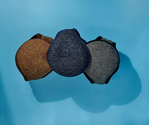 180s Men's American Wool Behind the Head Ear Warmer (Gray/Black Herringbone)