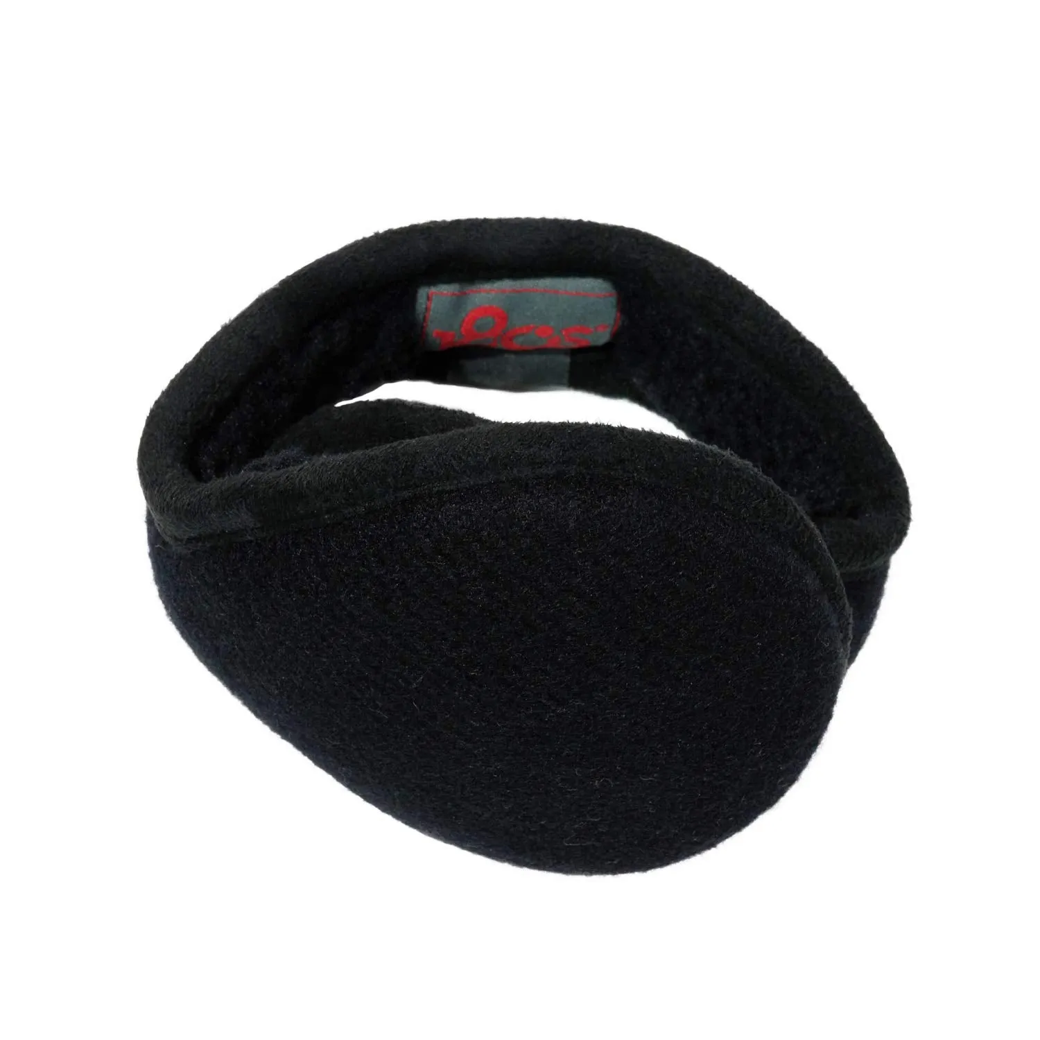 180s Men's American Wool Behind-the-Head Ear Warmer | Premium Winter Earmuffs Black