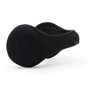180s Men's American Wool Behind-the-Head Ear Warmer | Premium Winter Earmuffs Black