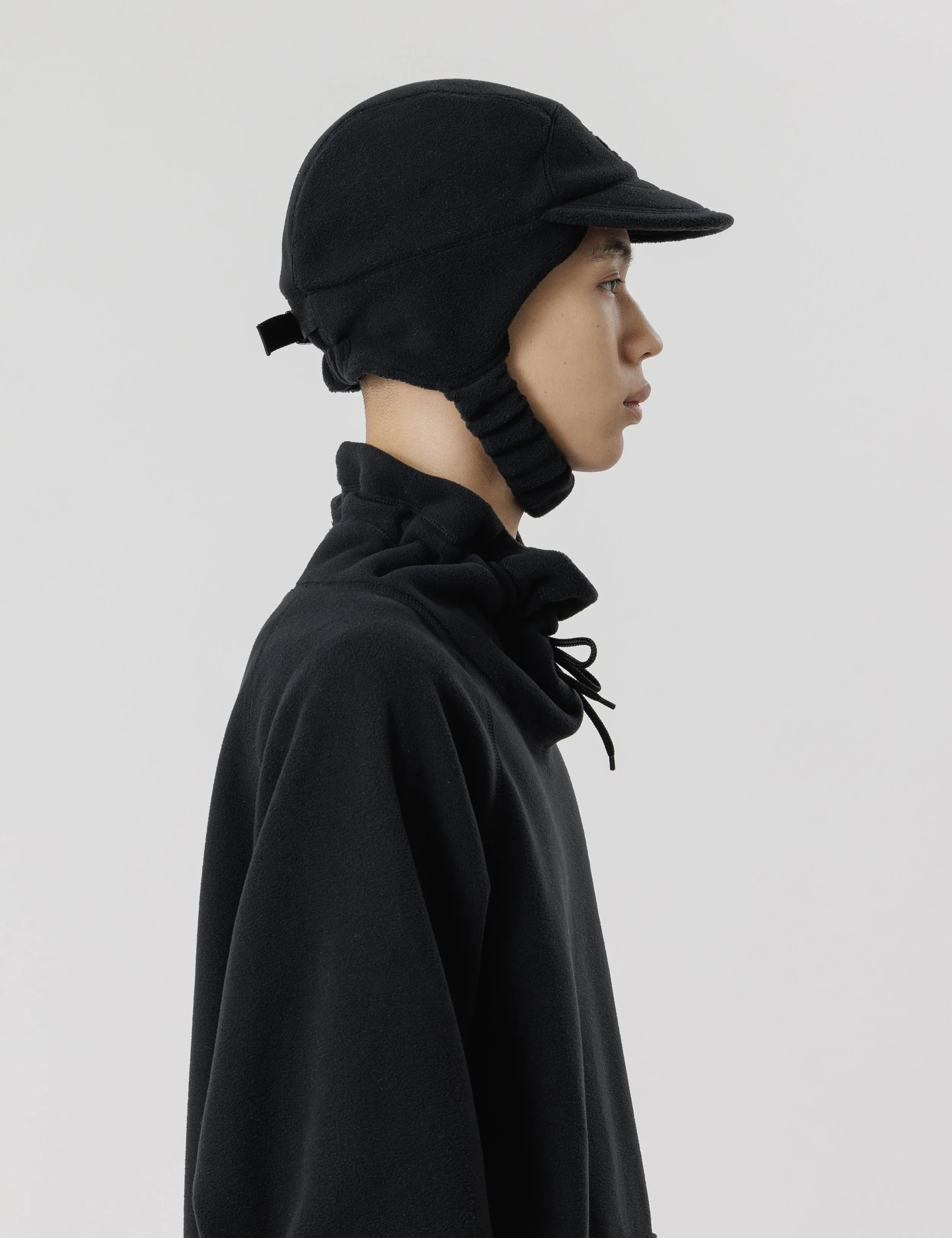 24AW-GOC-003 / FLEECE CAP / BLACK