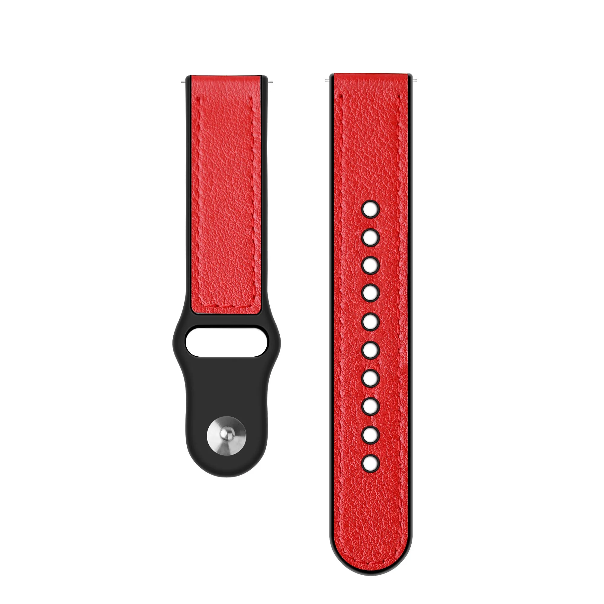 Amazfit Bip Hybrid Leather Strap (Red)