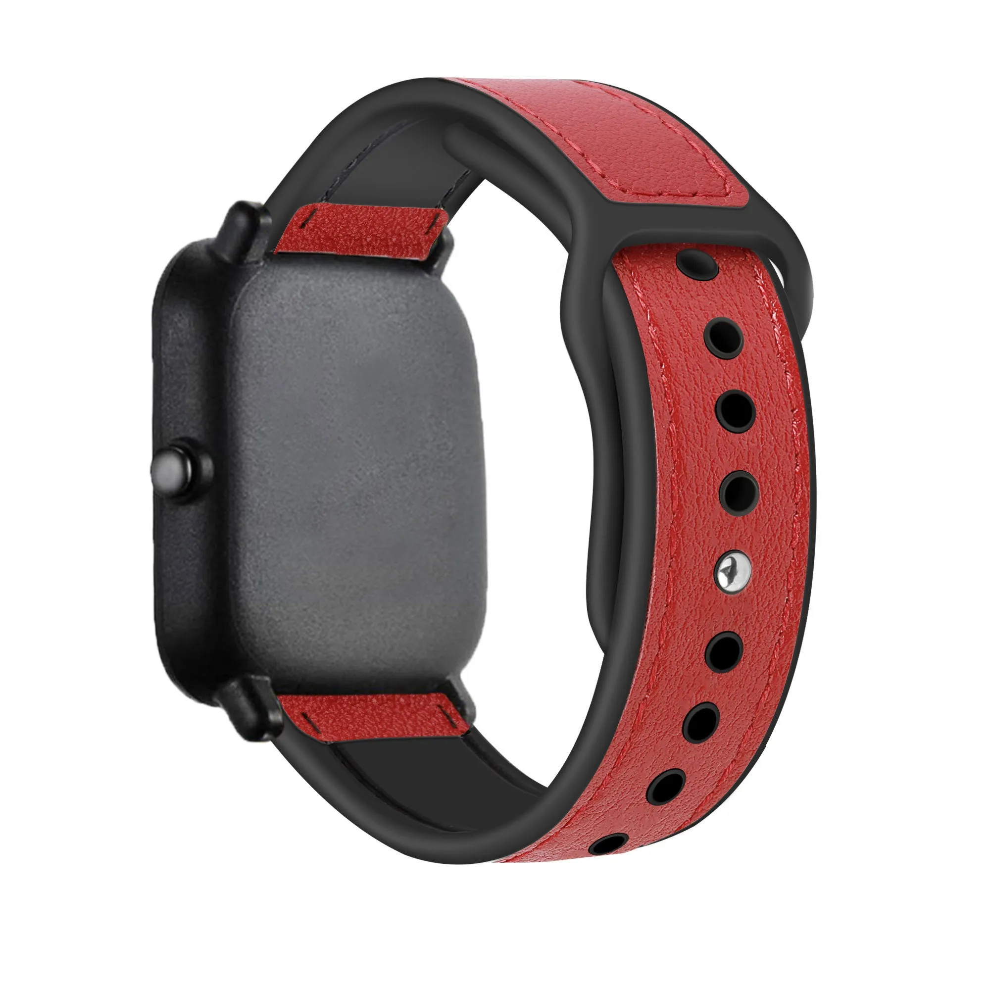 Amazfit Bip Hybrid Leather Strap (Red)