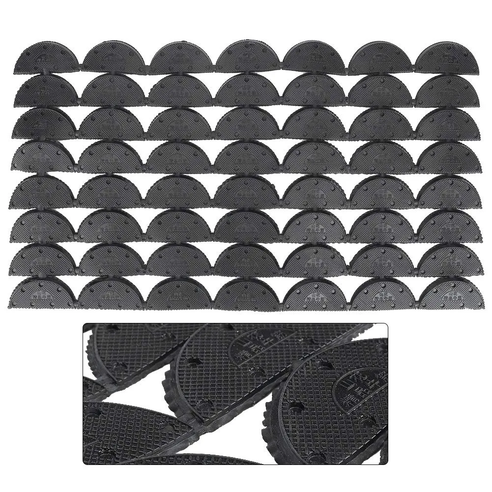 Belika Heel Saver-56Pcs Black Rubber Wearable Anti-Slip Cutable Heel Protection Shoe Repair Accessory