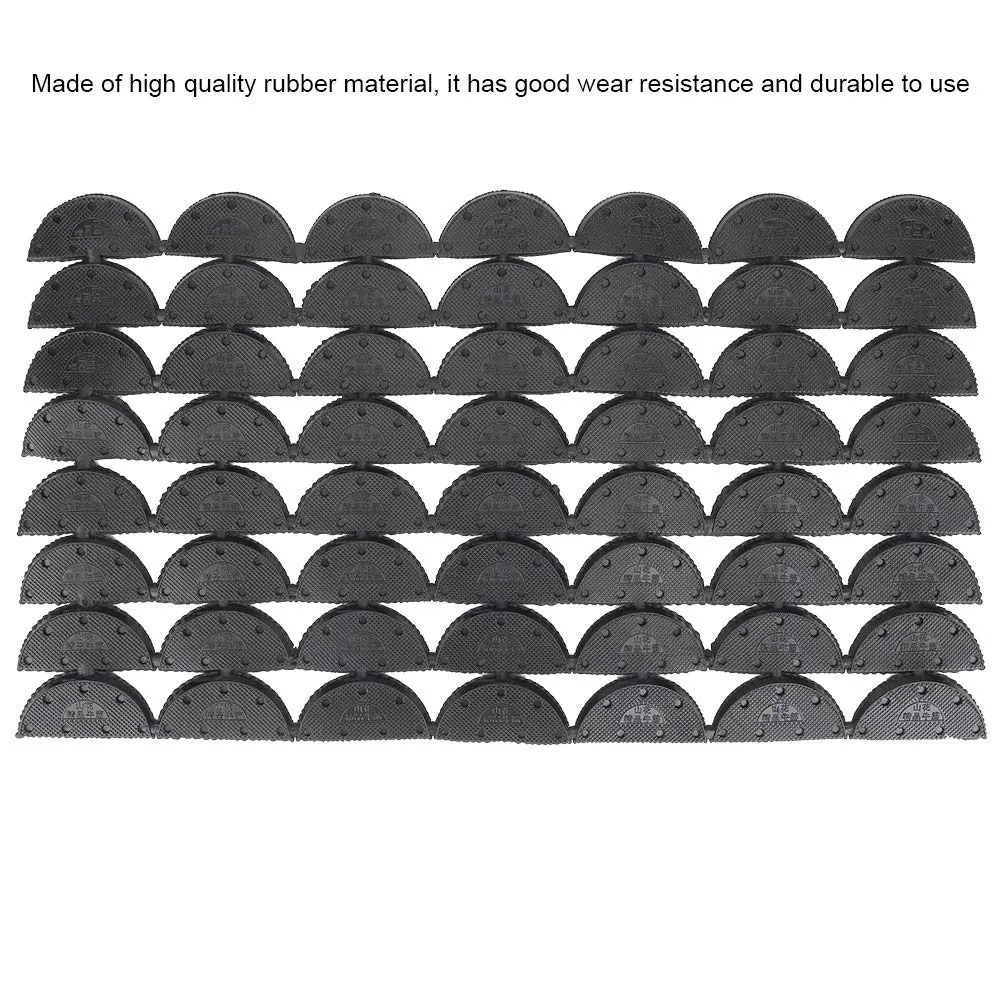 Belika Heel Saver-56Pcs Black Rubber Wearable Anti-Slip Cutable Heel Protection Shoe Repair Accessory
