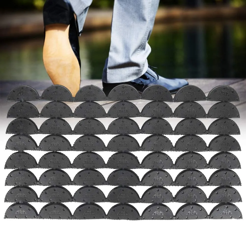 Belika Heel Saver-56Pcs Black Rubber Wearable Anti-Slip Cutable Heel Protection Shoe Repair Accessory