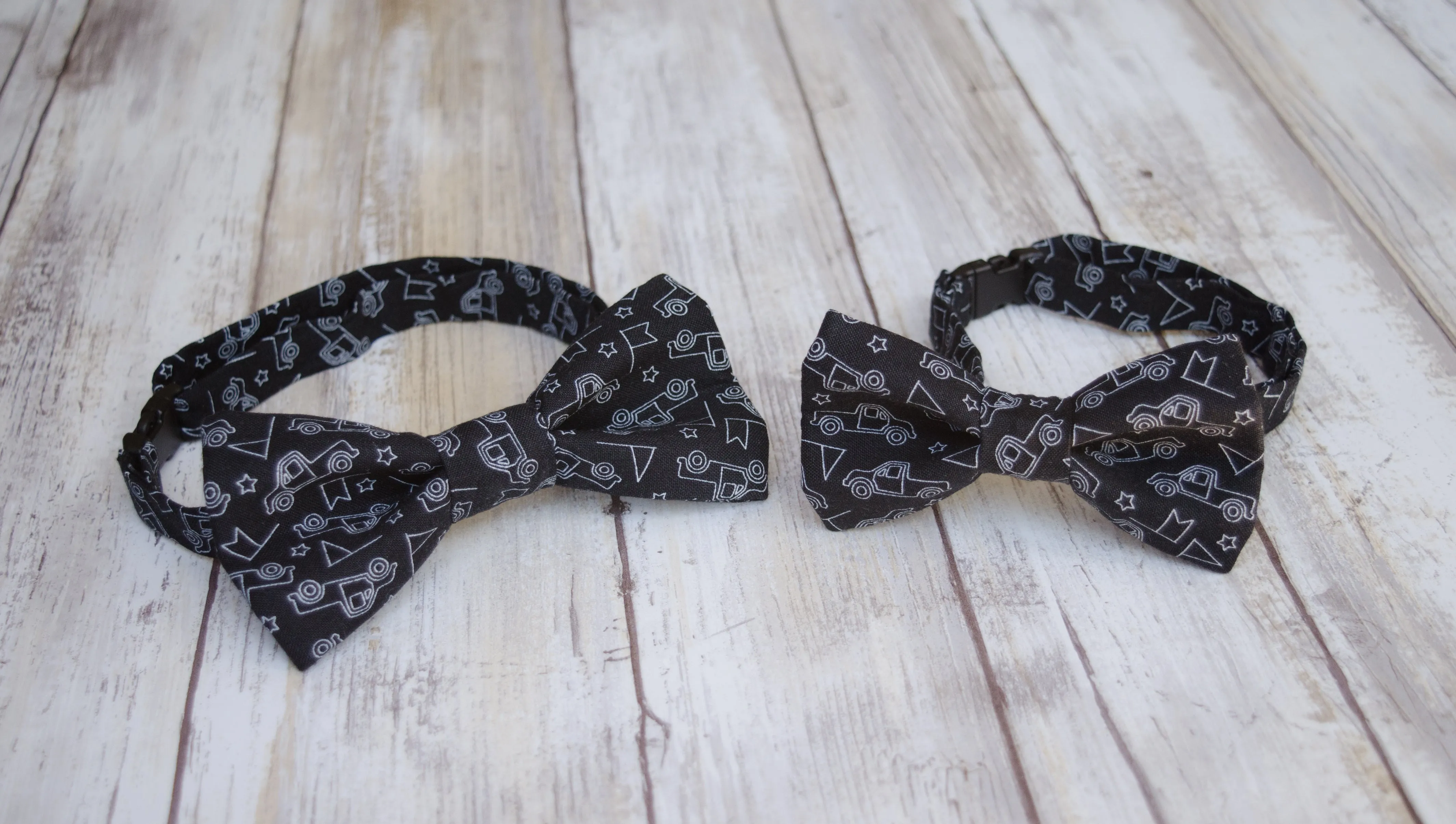 Black Retro Trucks Bow Tie and/or Suspenders