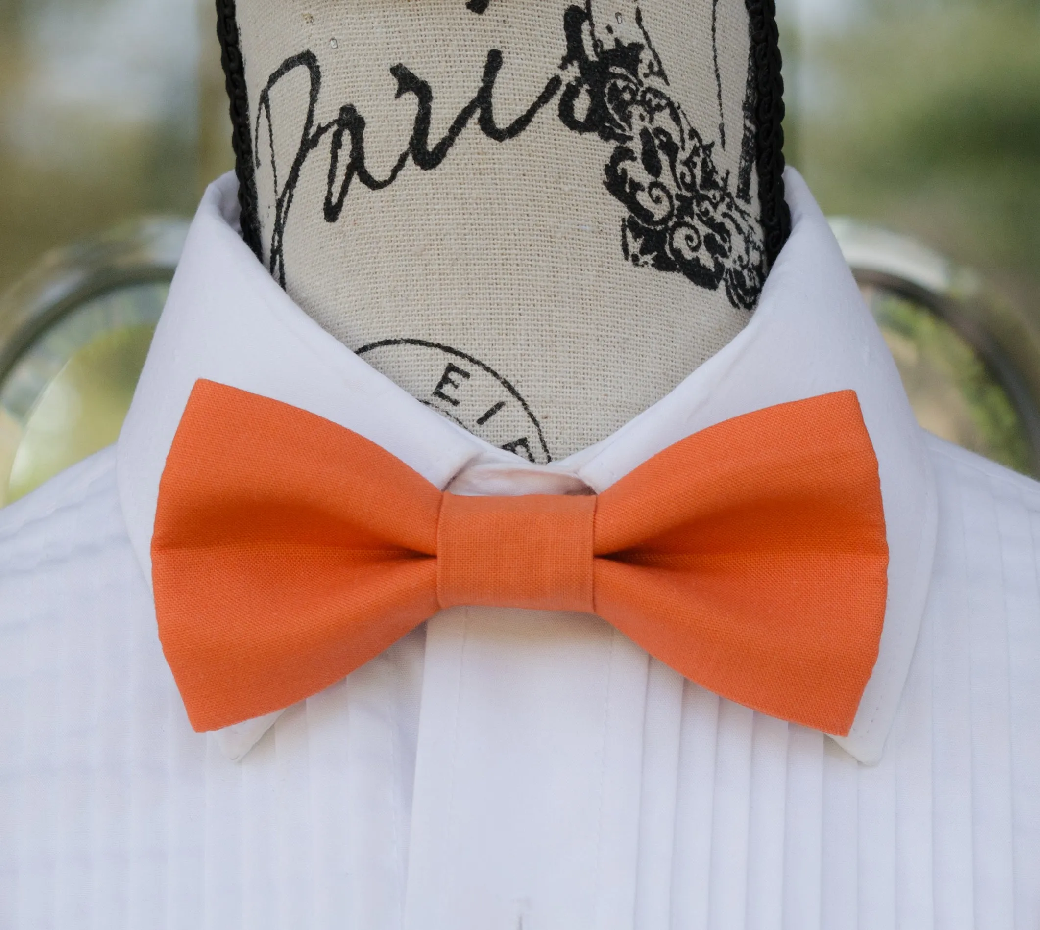 Clementine Orange Bow Tie and/or Suspenders (209)