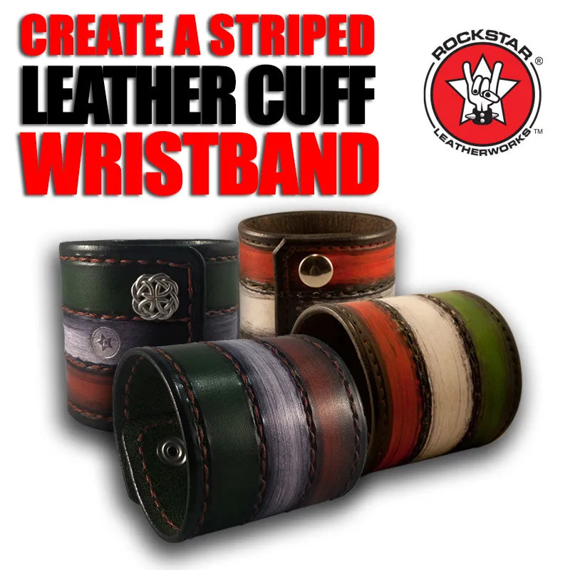 Design & Create a Striped Leather Cuff Wristband