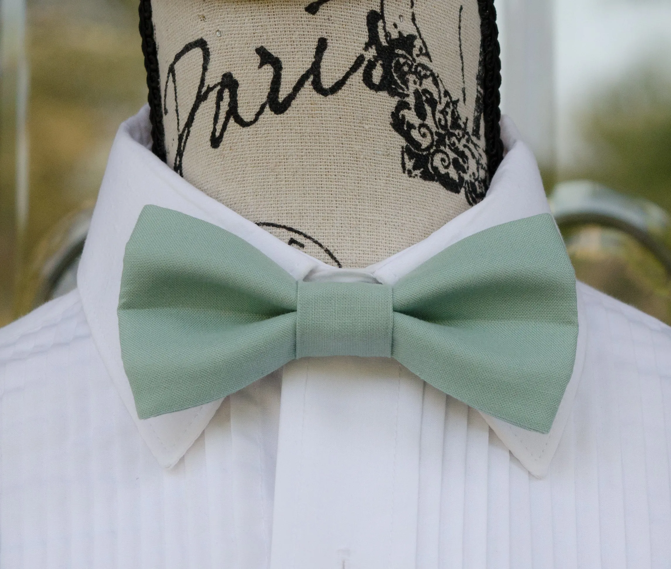 Dusty Jade Bow Tie and/or Suspenders (38)