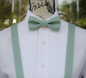 Dusty Jade Bow Tie and/or Suspenders (38)