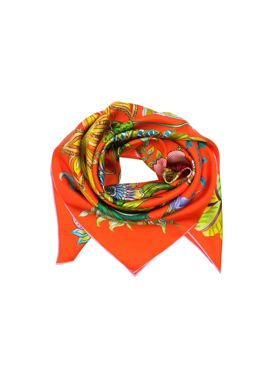 Echo - Sunkissed Silk Square Scarf