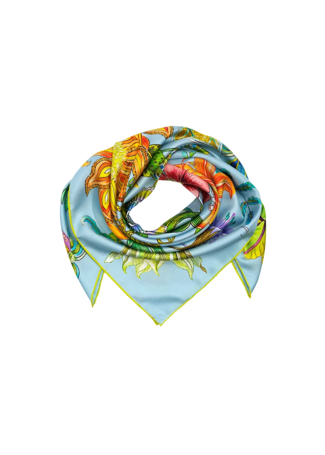 Echo - Sunkissed Silk Square Scarf