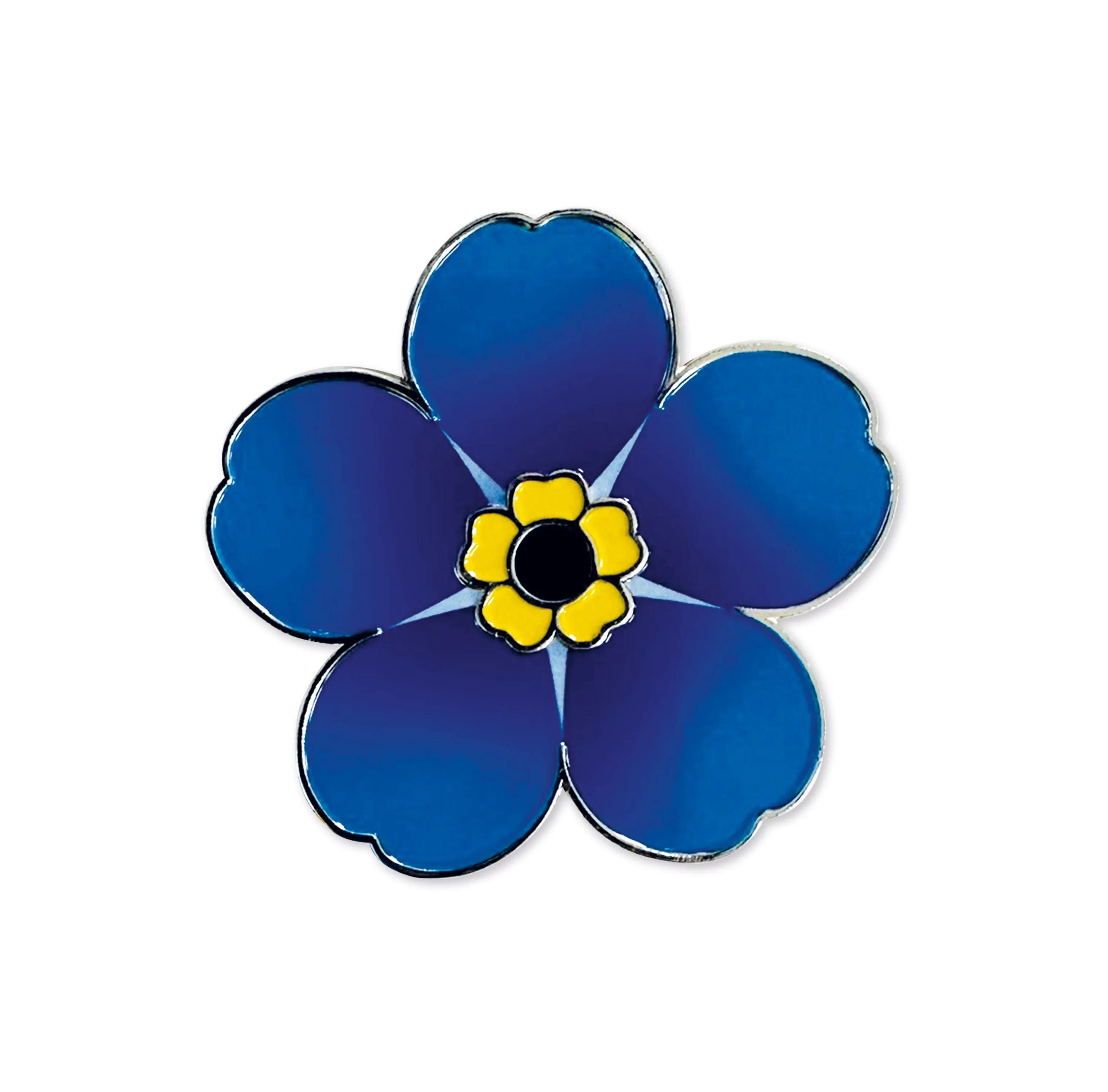 Forget-me-not flower brooch