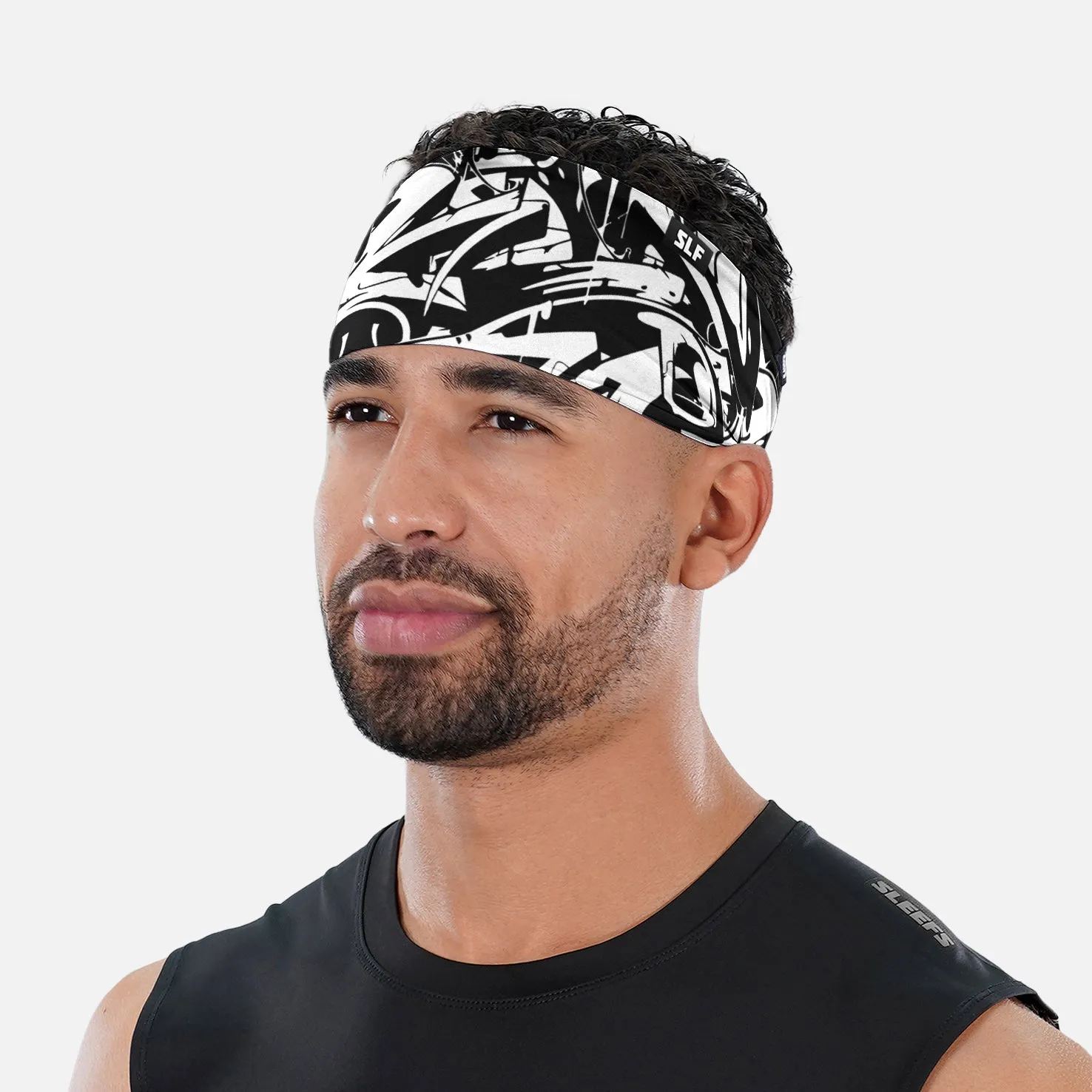 Graffiti Turnt Black Headband