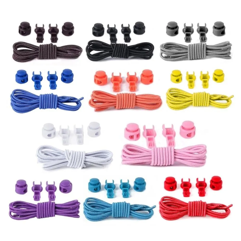 Lazy No-Tie Elastic Speed Shoelaces - Orange