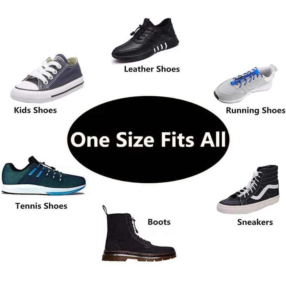 Lazy No-Tie Elastic Speed Shoelaces - Purple