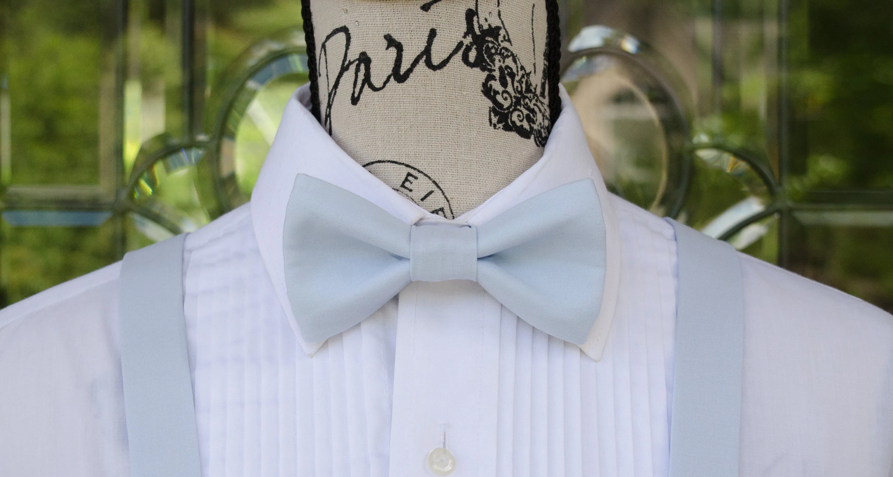 Light Blue Bow Tie and/or Suspenders (63)