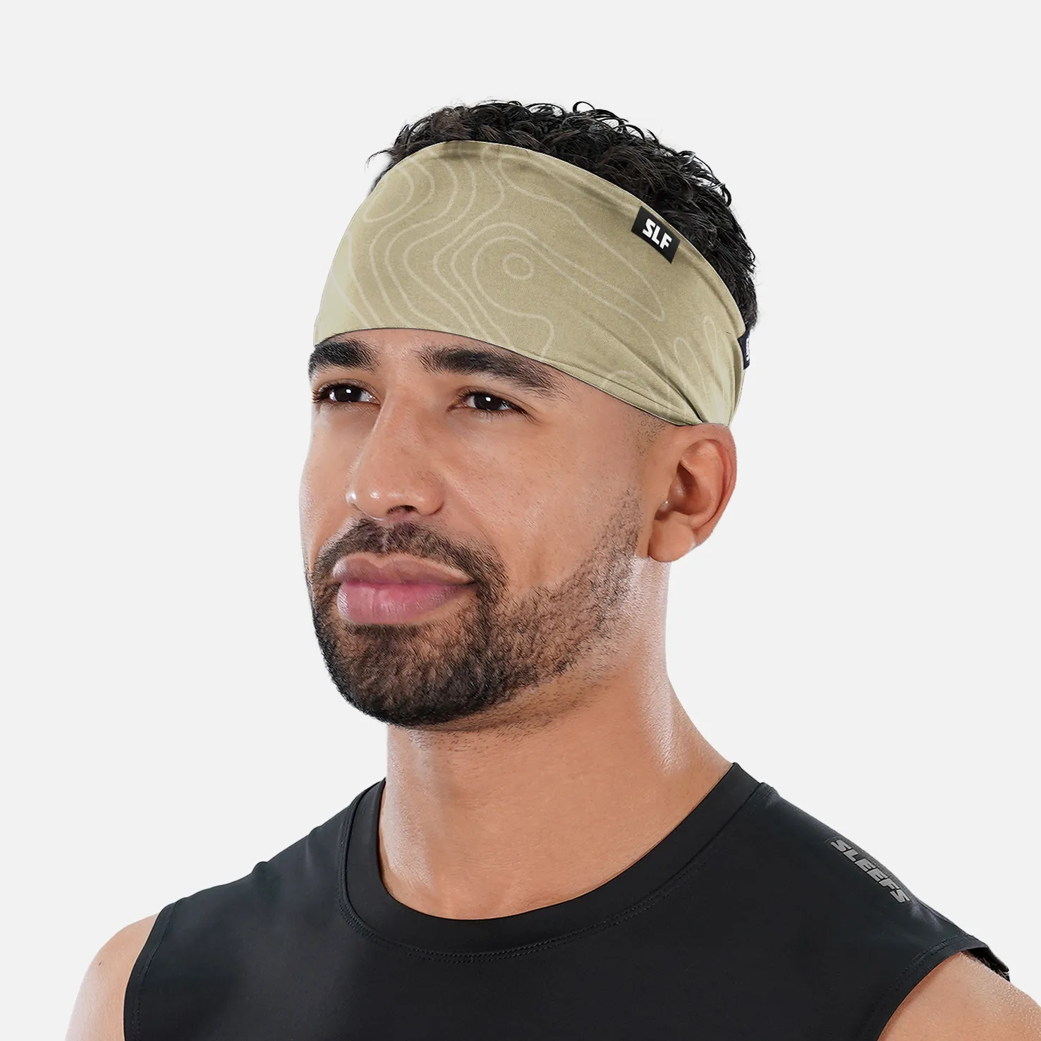 Lunar Map Cream Headband