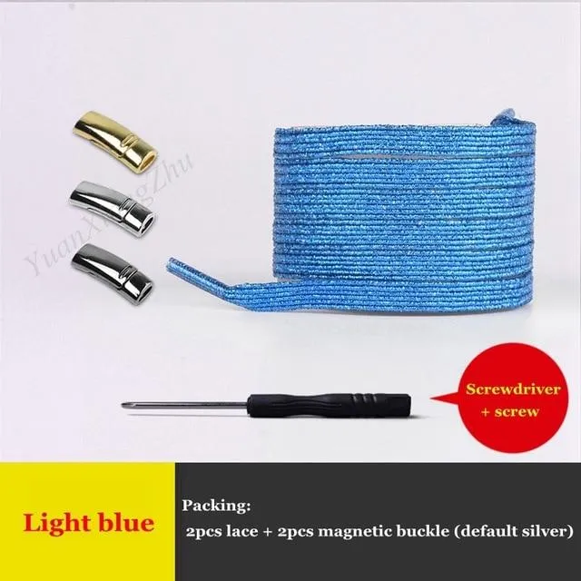 NEW Magnet Locking No Tie Elastic Shoe Laces
