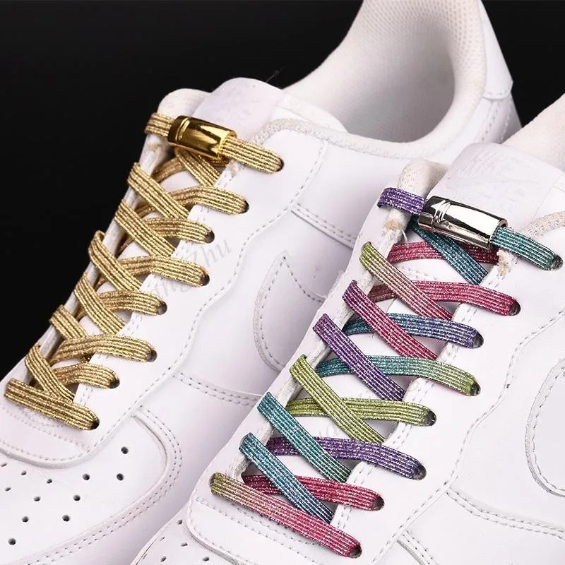 NEW Magnet Locking No Tie Elastic Shoe Laces