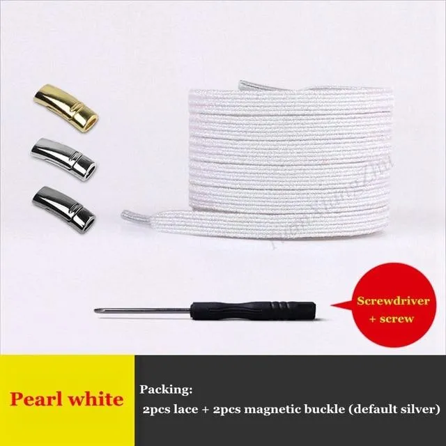 NEW Magnet Locking No Tie Elastic Shoe Laces