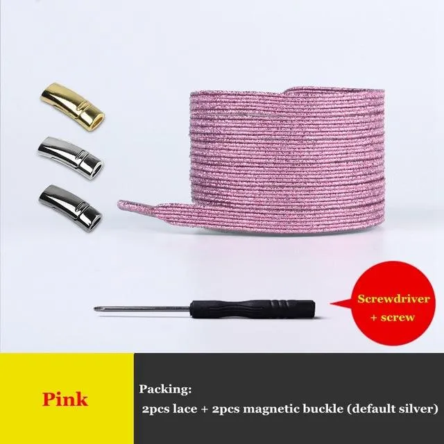NEW Magnet Locking No Tie Elastic Shoe Laces
