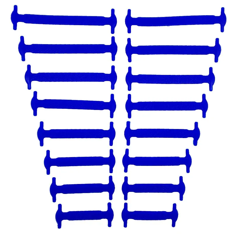No-Tie Silicone Shoelaces – Elastic Waterproof Laces in 8 Sizes & 12 Colors for Easy Slip-On Shoes