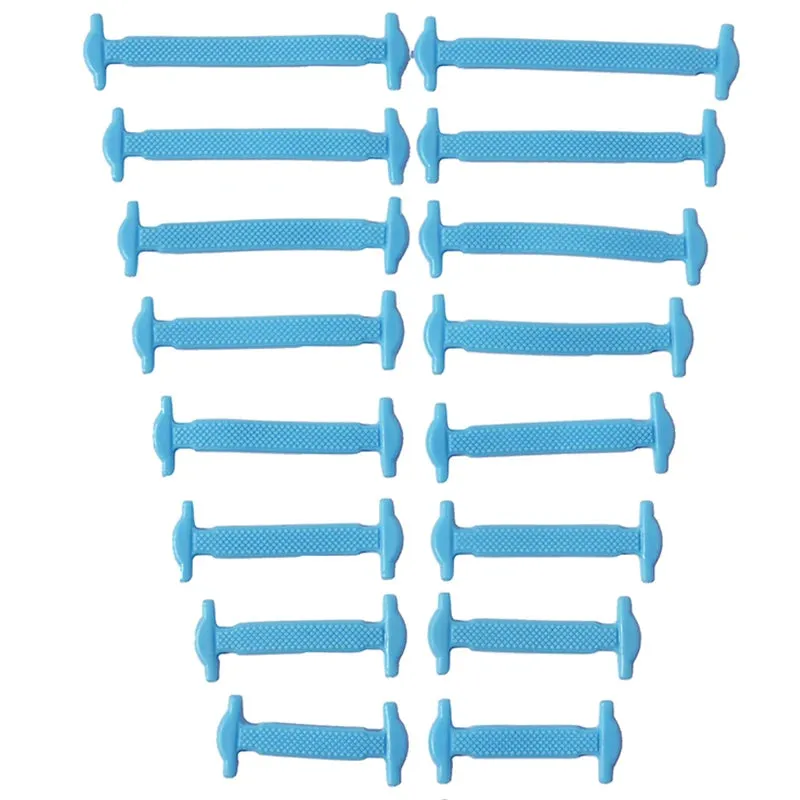 No-Tie Silicone Shoelaces – Elastic Waterproof Laces in 8 Sizes & 12 Colors for Easy Slip-On Shoes