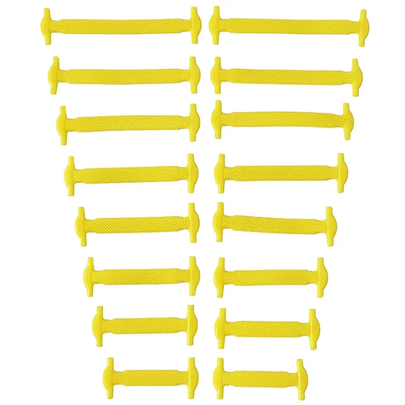 No-Tie Silicone Shoelaces – Elastic Waterproof Laces in 8 Sizes & 12 Colors for Easy Slip-On Shoes