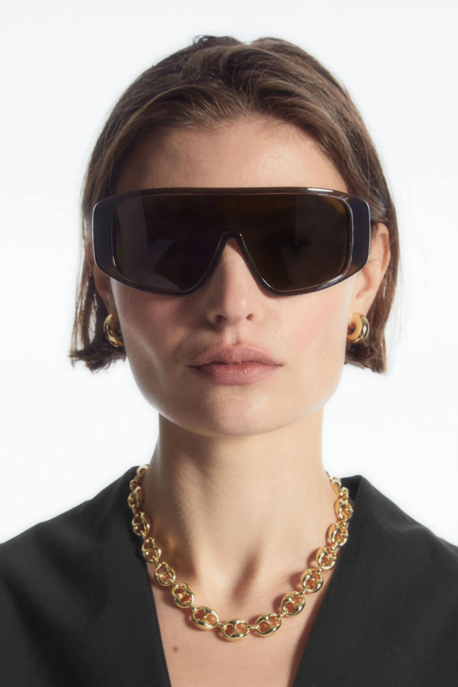 Oversized Visor Sunglasses