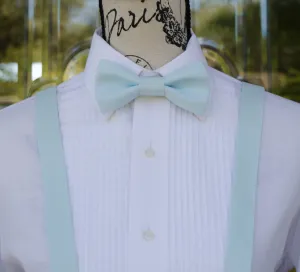 Pastel Blue Bow Tie and/or Suspenders (247)