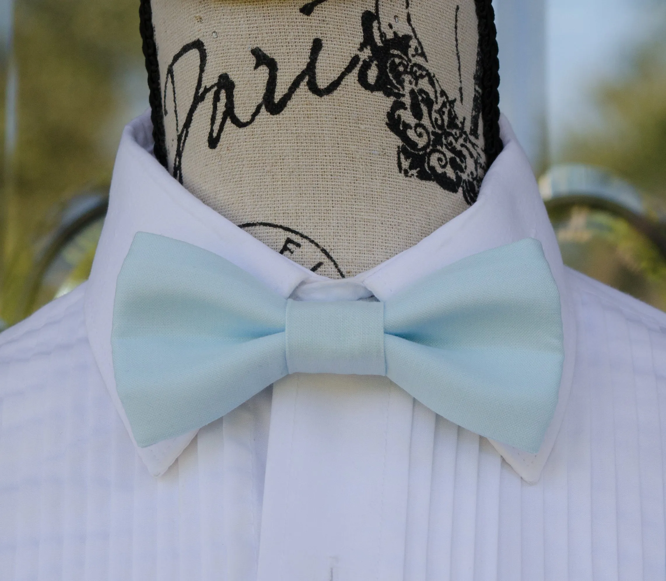 Pastel Blue Bow Tie and/or Suspenders (247)