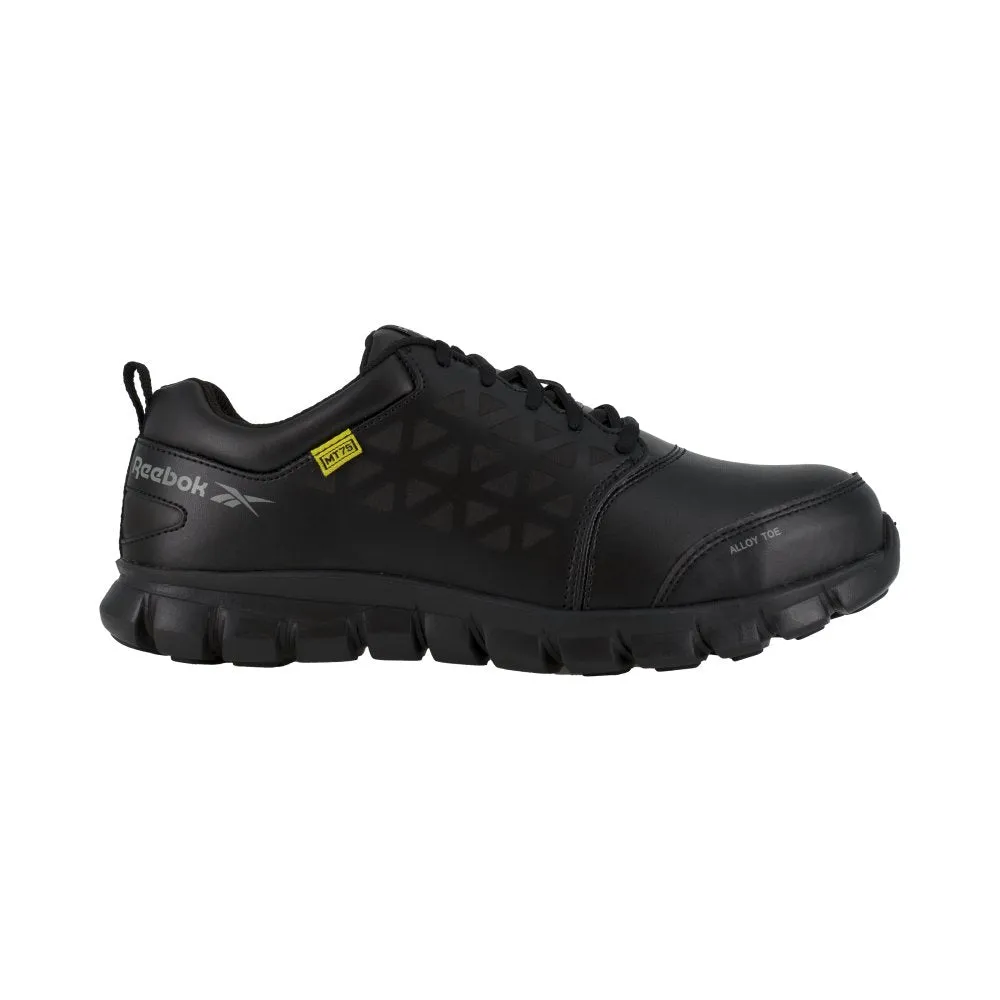 Reebok Sublite Athletic Work Shoe With Cushguard Internal Met Guard Men's Alloy Toe Rb4046 In Black