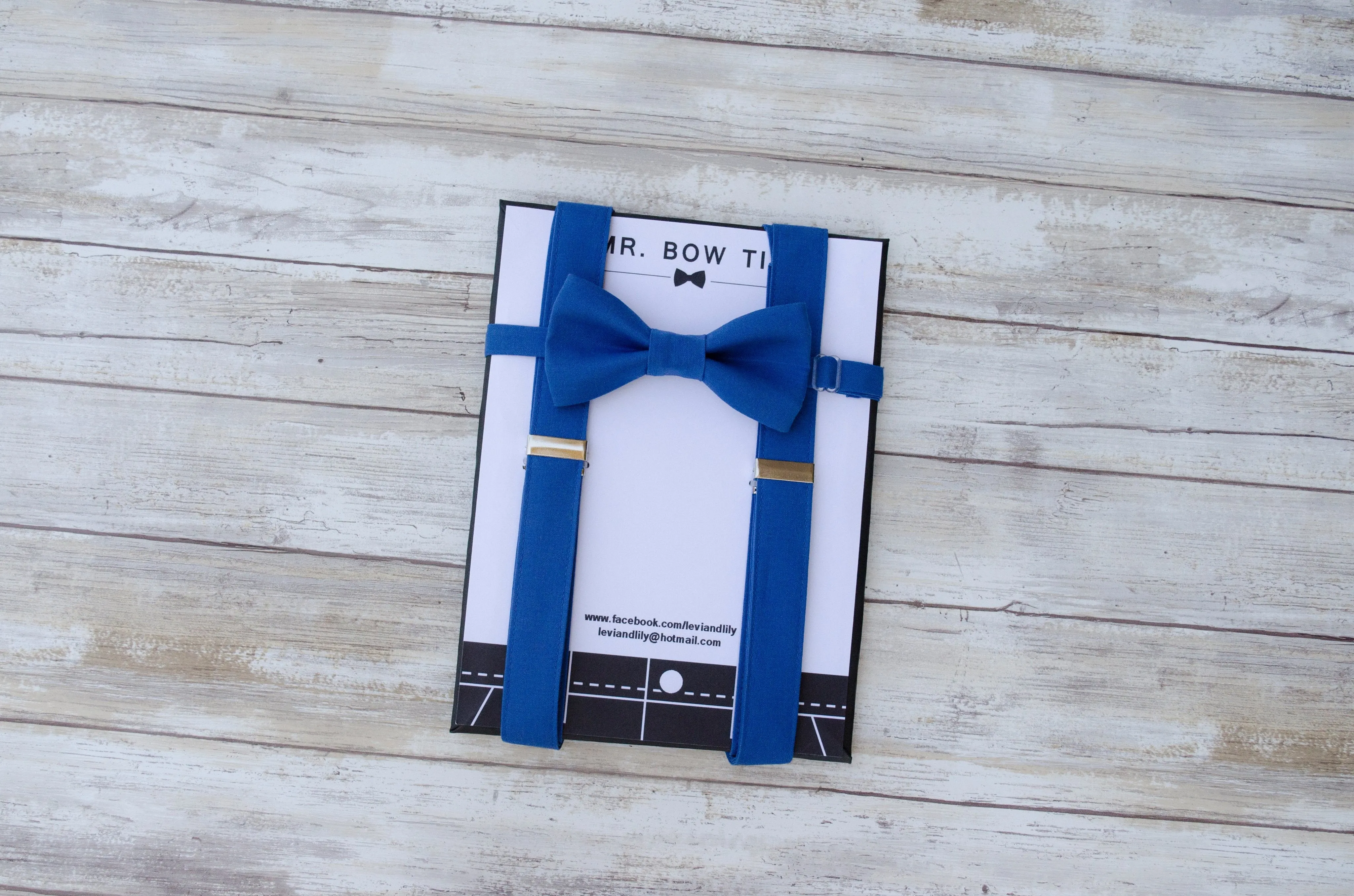 Regatta Royal Blue Bow Tie and/or Suspenders (305)