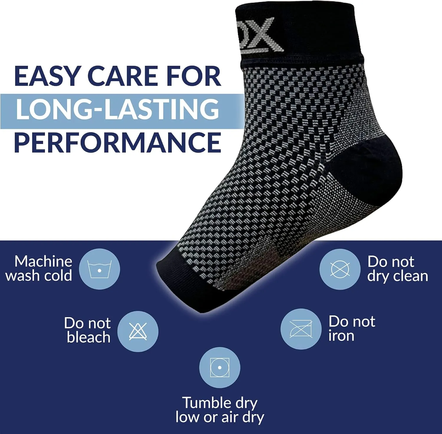 SB SOX Plantar Fasciitis Relief Socks - Night Splint & Foot Brace for Achilles Tendonitis, Heel Pain, and Arch Support  Foot Compression Sleeve for Recovery, Foot Swelling, and Fatigue (Black, Medium)