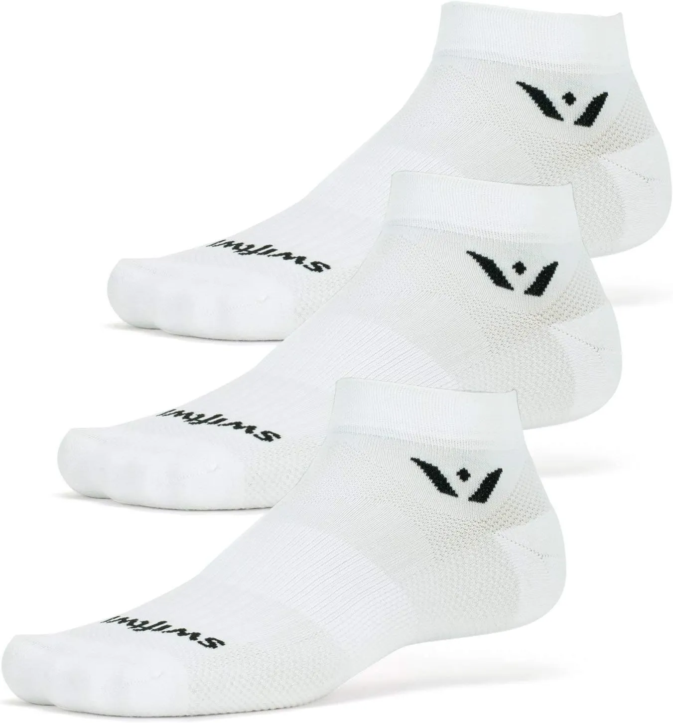 Swiftwick- ASPIRE (3 Pairs) Ankle Running & Cycling Socks, Breathable, Compression Fit