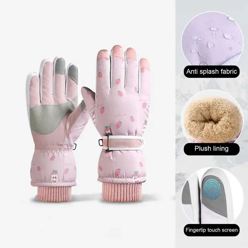 Thermal Snow Gloves For Women High Dexterity Touchscreen Sports Gloves Warm Winter Gear For Mountaineering Motorcycling Running