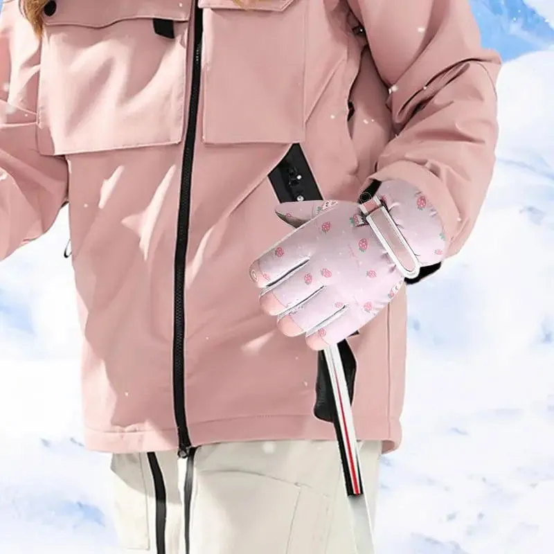 Thermal Snow Gloves For Women High Dexterity Touchscreen Sports Gloves Warm Winter Gear For Mountaineering Motorcycling Running