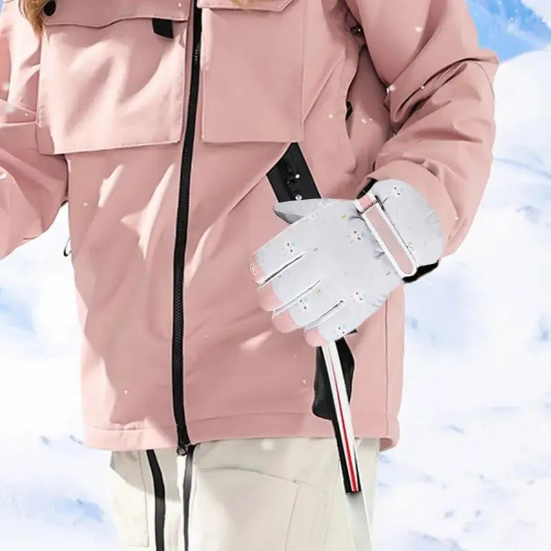 Thermal Snow Gloves For Women High Dexterity Touchscreen Sports Gloves Warm Winter Gear For Mountaineering Motorcycling Running