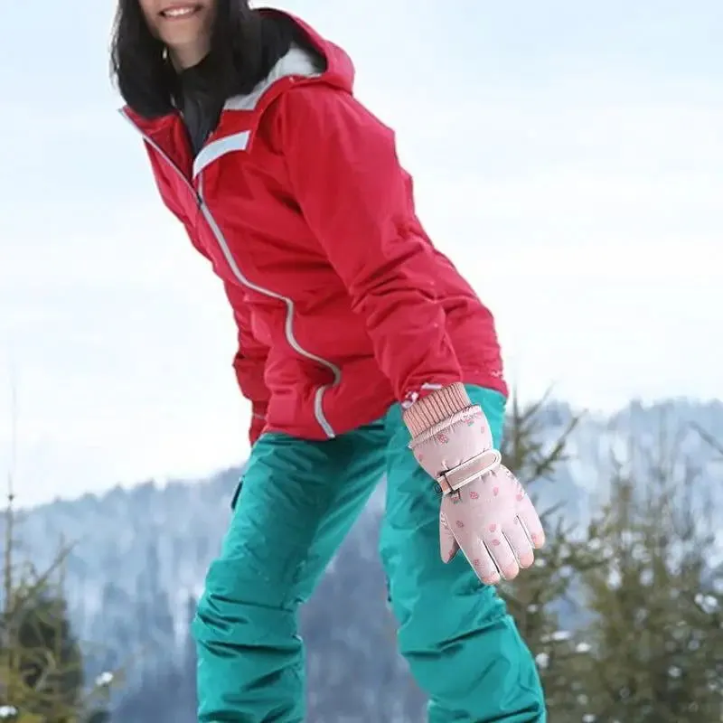 Thermal Snow Gloves For Women High Dexterity Touchscreen Sports Gloves Warm Winter Gear For Mountaineering Motorcycling Running