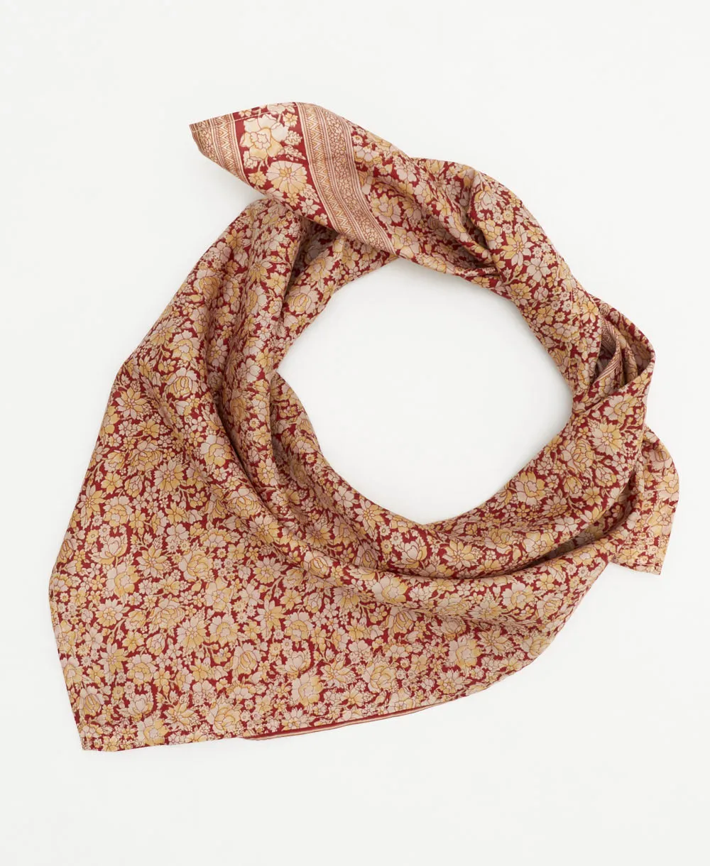 Vintage Silk Square Scarf - No. 240710