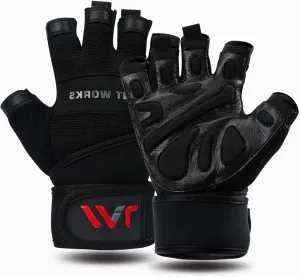 Weight Lifting Gloves with Wrist Wrap Support  Full Protection, Anti-Slip Grip, Padded Gym Gloves for Men Women  Ideal for Weightlifting, Cross Training, Pull-Ups, Fitness