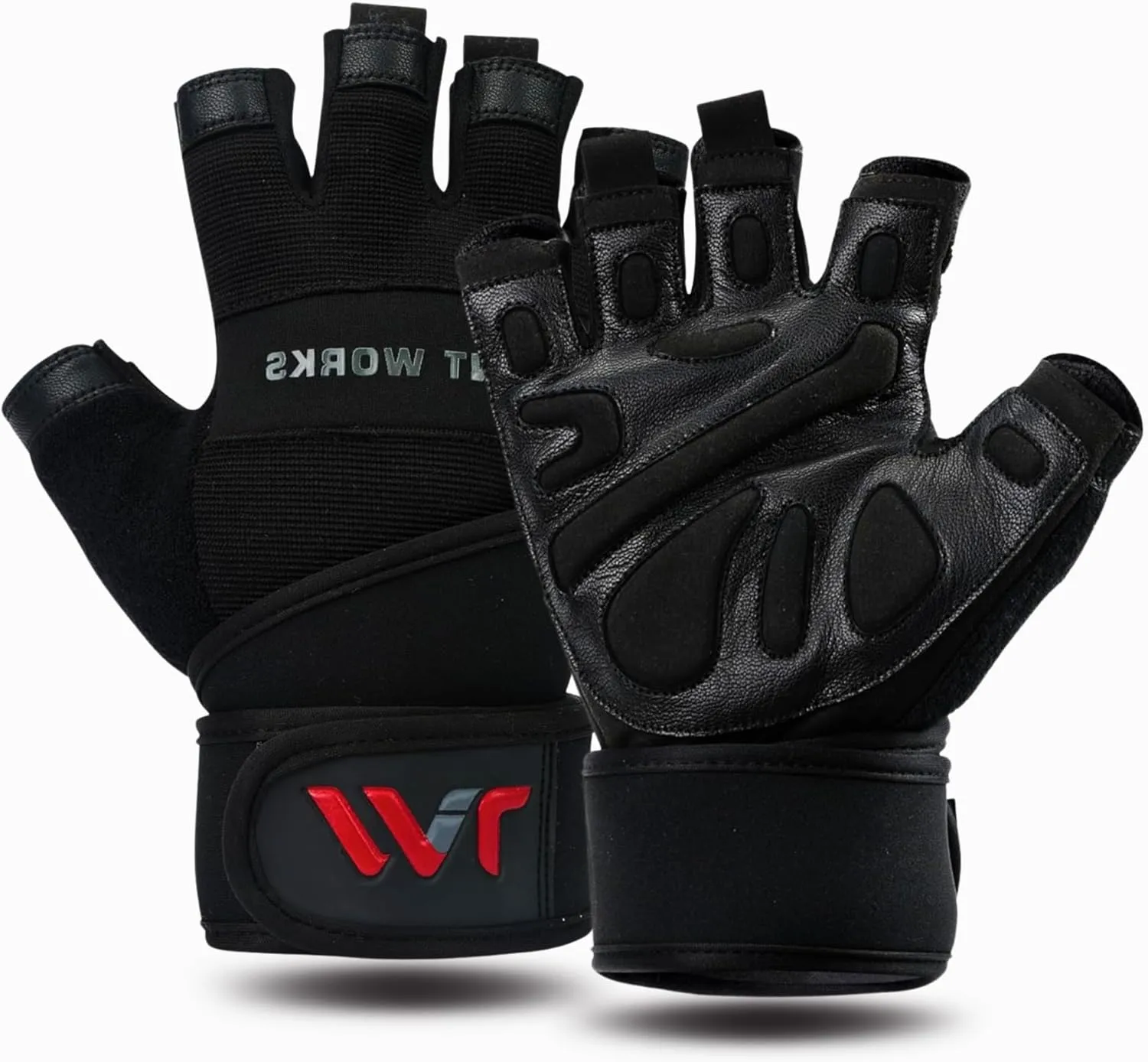 Weight Lifting Gloves with Wrist Wrap Support  Full Protection, Anti-Slip Grip, Padded Gym Gloves for Men Women  Ideal for Weightlifting, Cross Training, Pull-Ups, Fitness