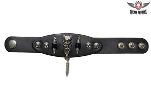 Wristband with Demonic Skull